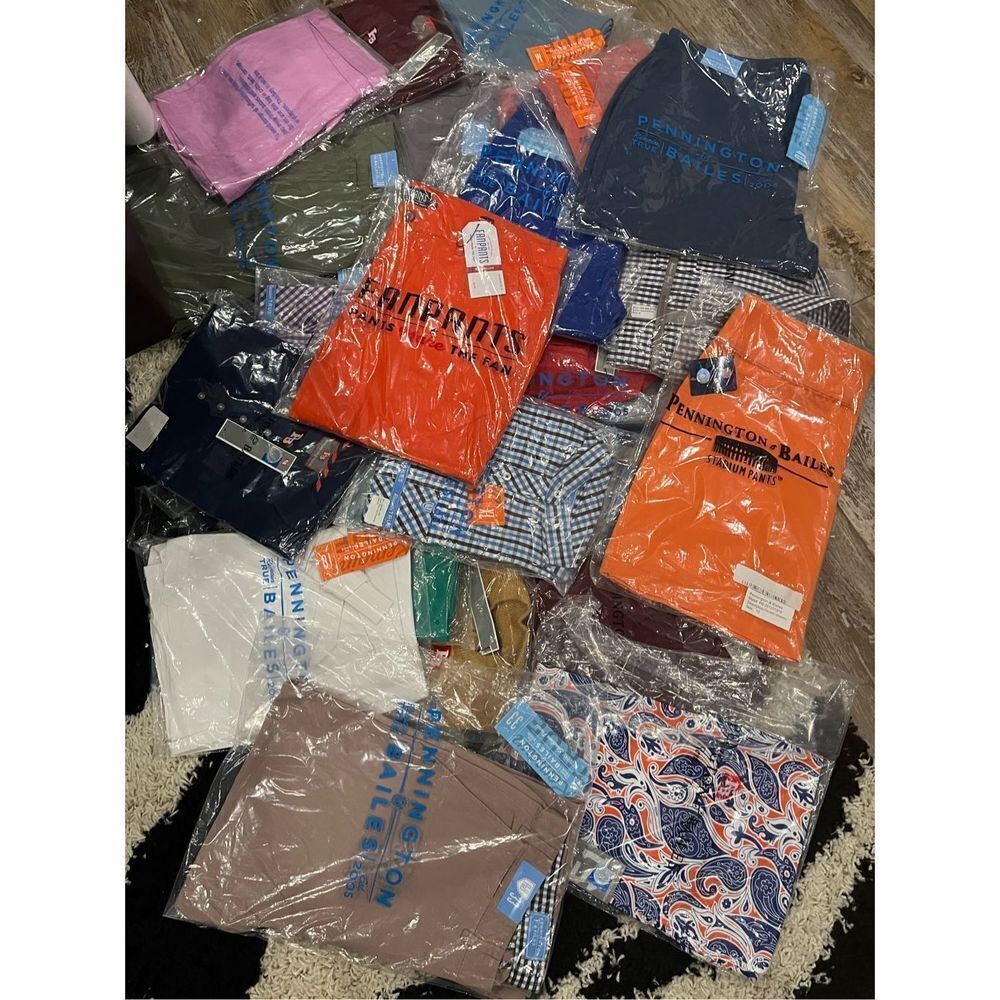Wholesale lot of Pennington & Bailes Men Woman Apparel